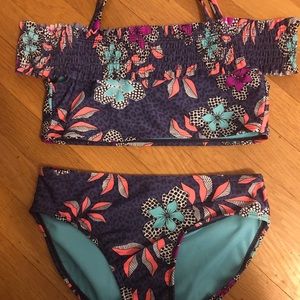 Girls floral swimsuit